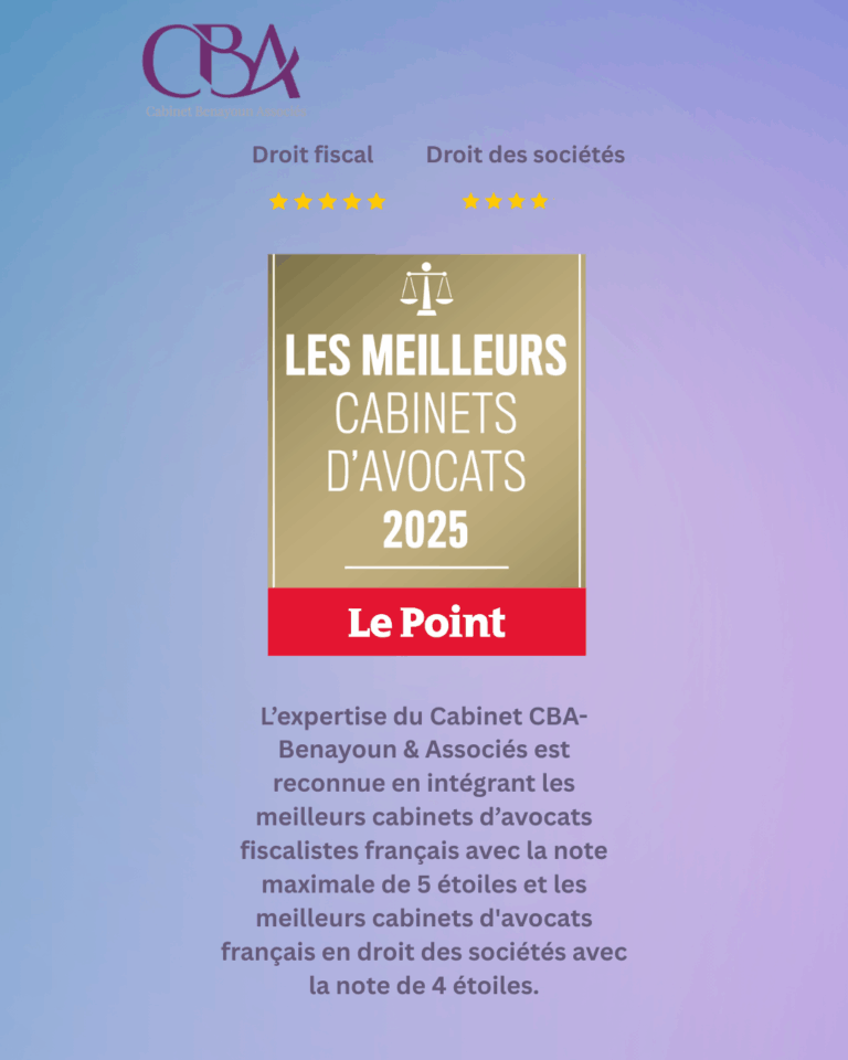 Palmarès Le Point des meilleurs cabinets d’avocats en France pour l’année 2025